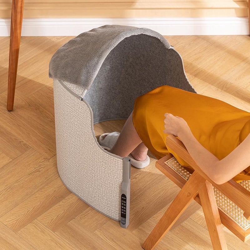 Foot Warmer, Desk Heater, Under Desk Heater with Plush Fleece Blanket, Fast Heating Portable Design, 5 Level Temperature Control and Lcd Display, Safe for Office Home Use. - Image 4
